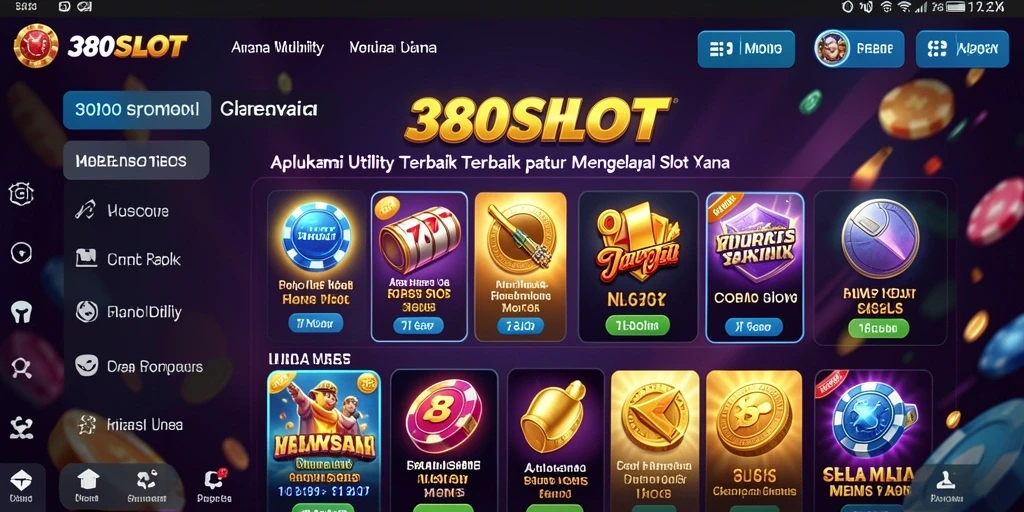 Tampilan screenshot 380SLOT yang menampilkan fitur-fitur Utility.