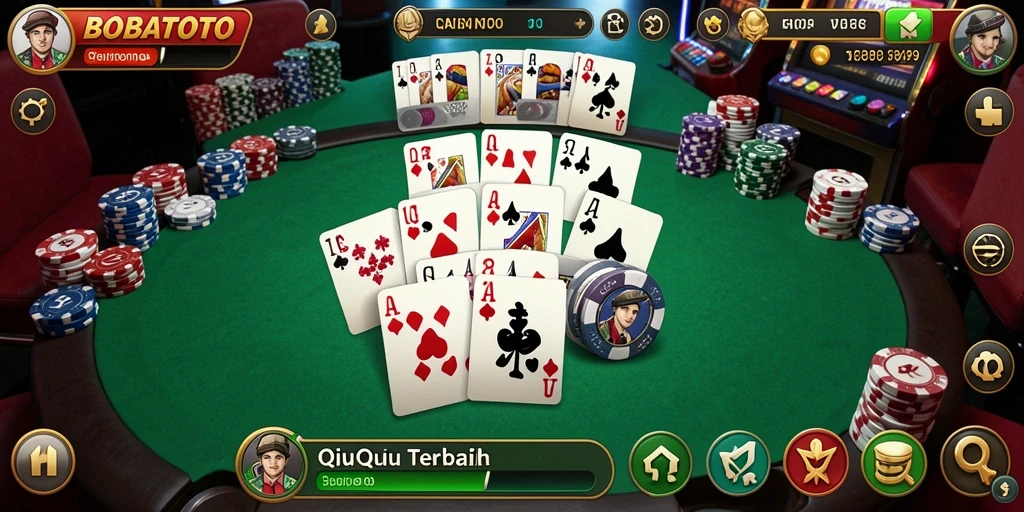 Tampilan grafis menarik saat bermain QiuQiu di BOBATOTO.