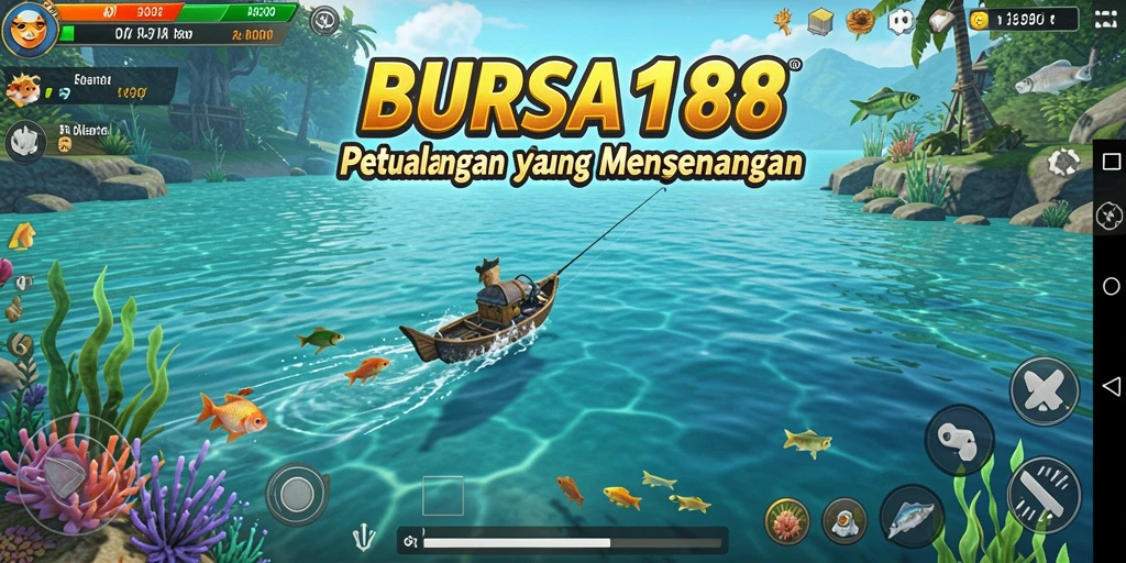 Gameplay BURSA188 menampilkan aksi memancing yang mendebarkan di lautan.