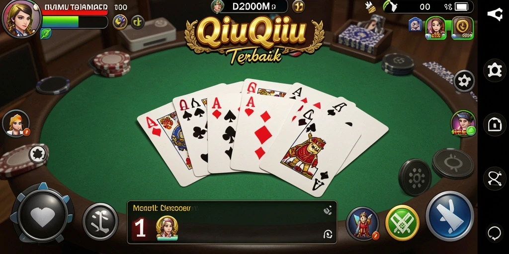 Tampilan seru gameplay QiuQiu di D200M.