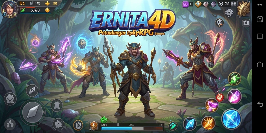 Tampilan gameplay mendebarkan dari game RPG ERNITA4D.