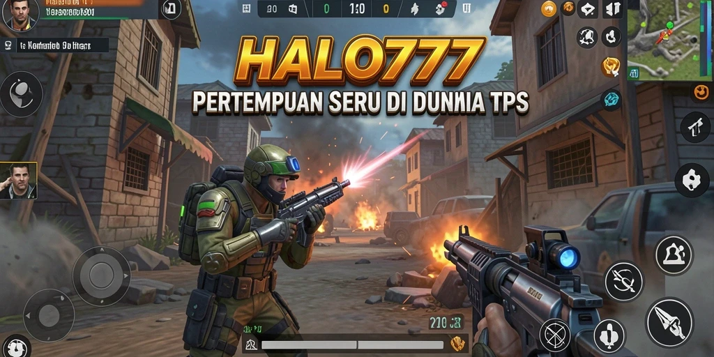 Screenshot gameplay HALO777 menampilkan aksi tembak-menembak seru.