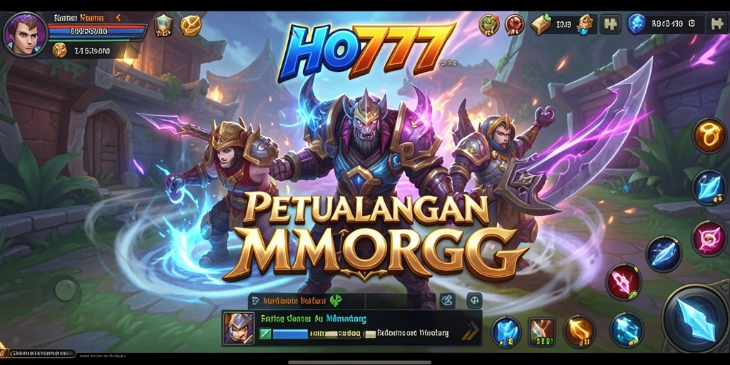 Screenshot gameplay HO777 menampilkan aksi seru dalam dunia MMORPG.