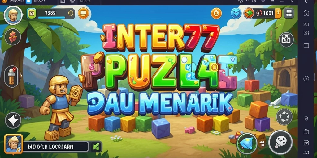 Tangkapan layar INTER77 menampilkan momen menarik saat menyelesaikan puzzle.