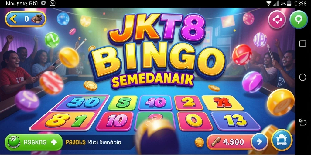 Tampilan gameplay menarik di JKT8 dengan suasana Bingo yang seru.