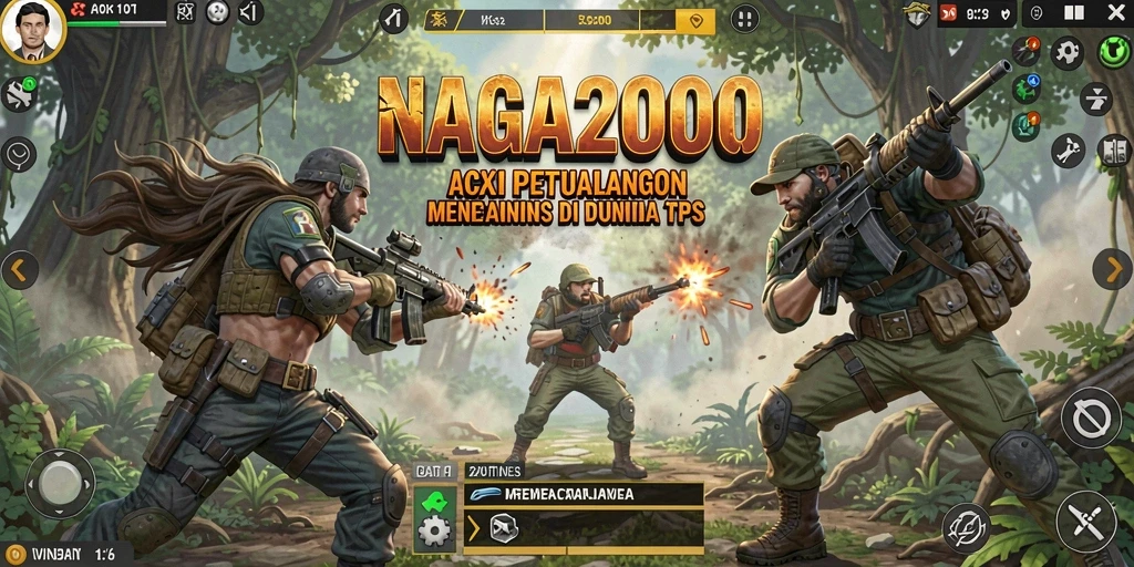 Tampilan gameplay seru dari NAGA2000 dalam aksinya.