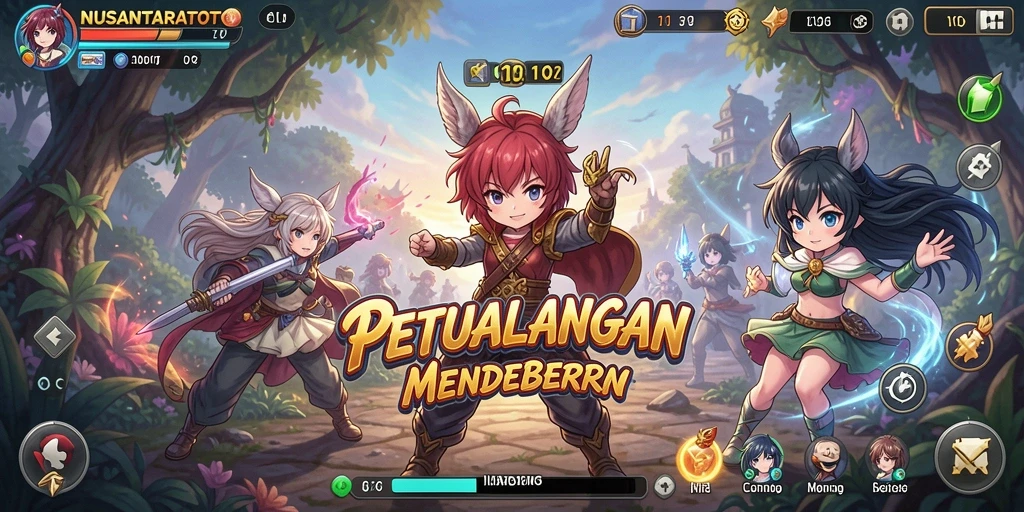 Tampilan menarik dari gameplay NUSANTARATOTO yang penuh warna.