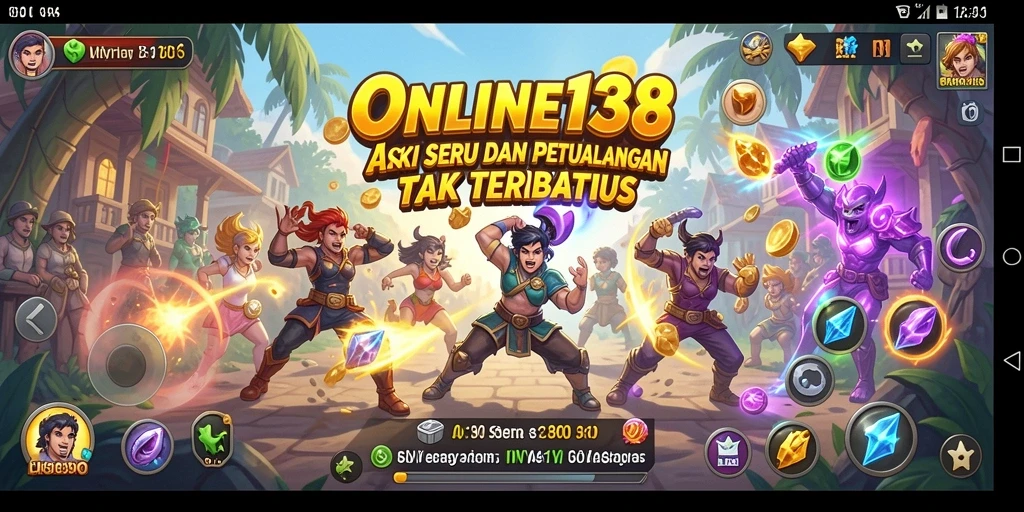Tampilan memukau dari gameplay seru ONLINE138.