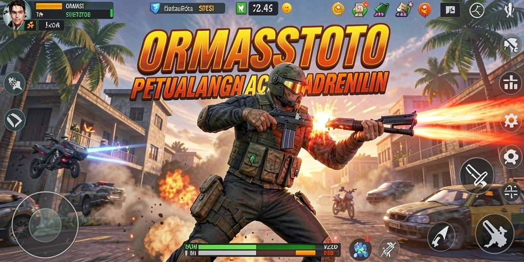Gameplay menegangkan dalam ORMASSTOTO yang penuh aksi.