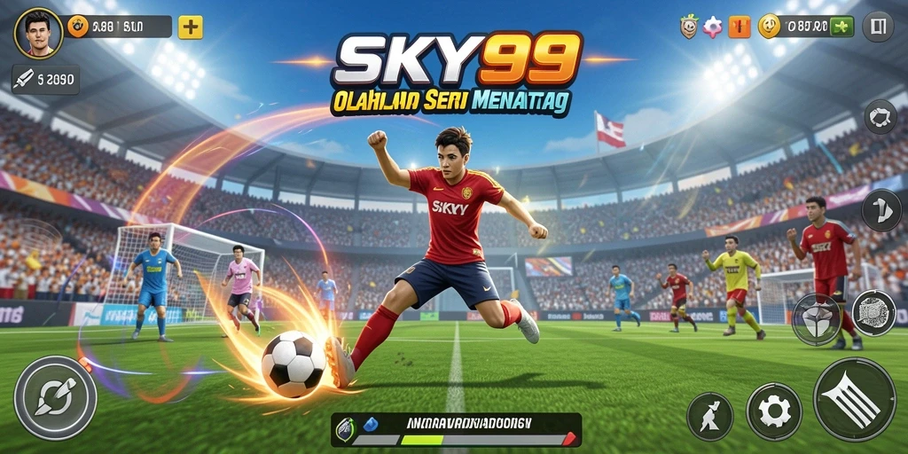 Tampilan gameplay yang seru dan dinamis dalam SKY99.