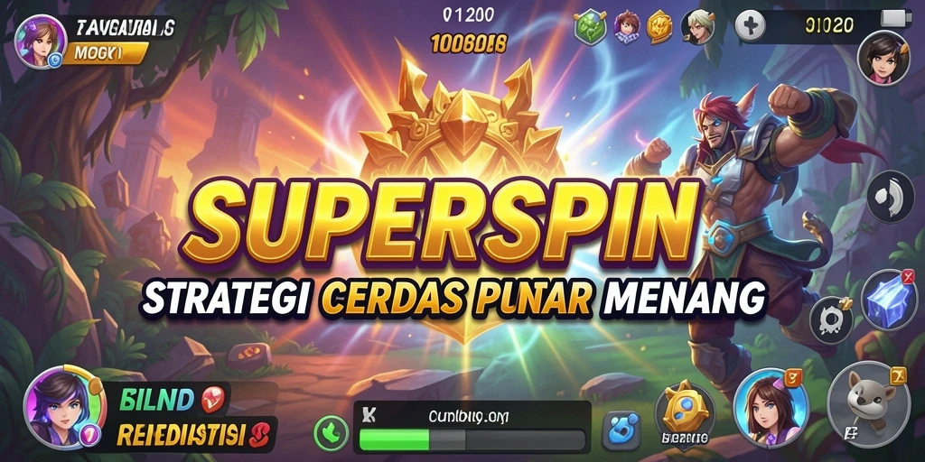 Gameplay menegangkan dan strategis dalam SUPERSPIN.