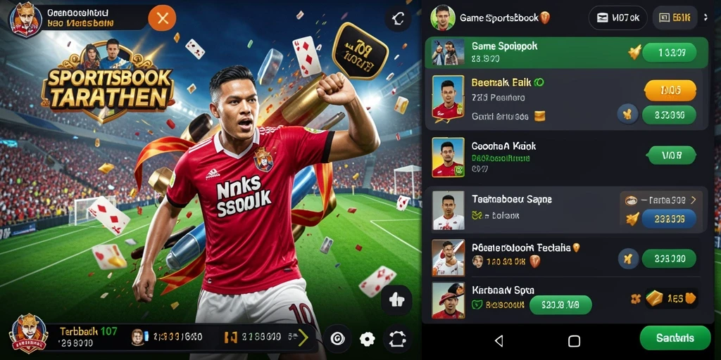 Screenshot utama V07 menampilkan antarmuka taruhan olahraga yang menarik.