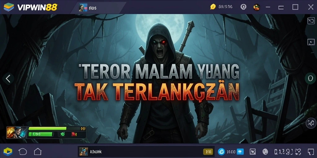 Screenshot gameplay <strong>VIPWIN88</strong> yang menampilkan suasana horor yang menegangkan.