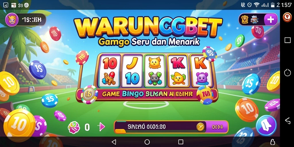 Tampilan seru dari gameplay Bingo di WARUNGBET.